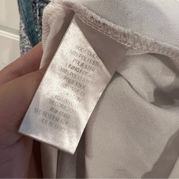 Blue White Floral Maxi Dress Boho Vneck Chiffon - Picture 7 of 7